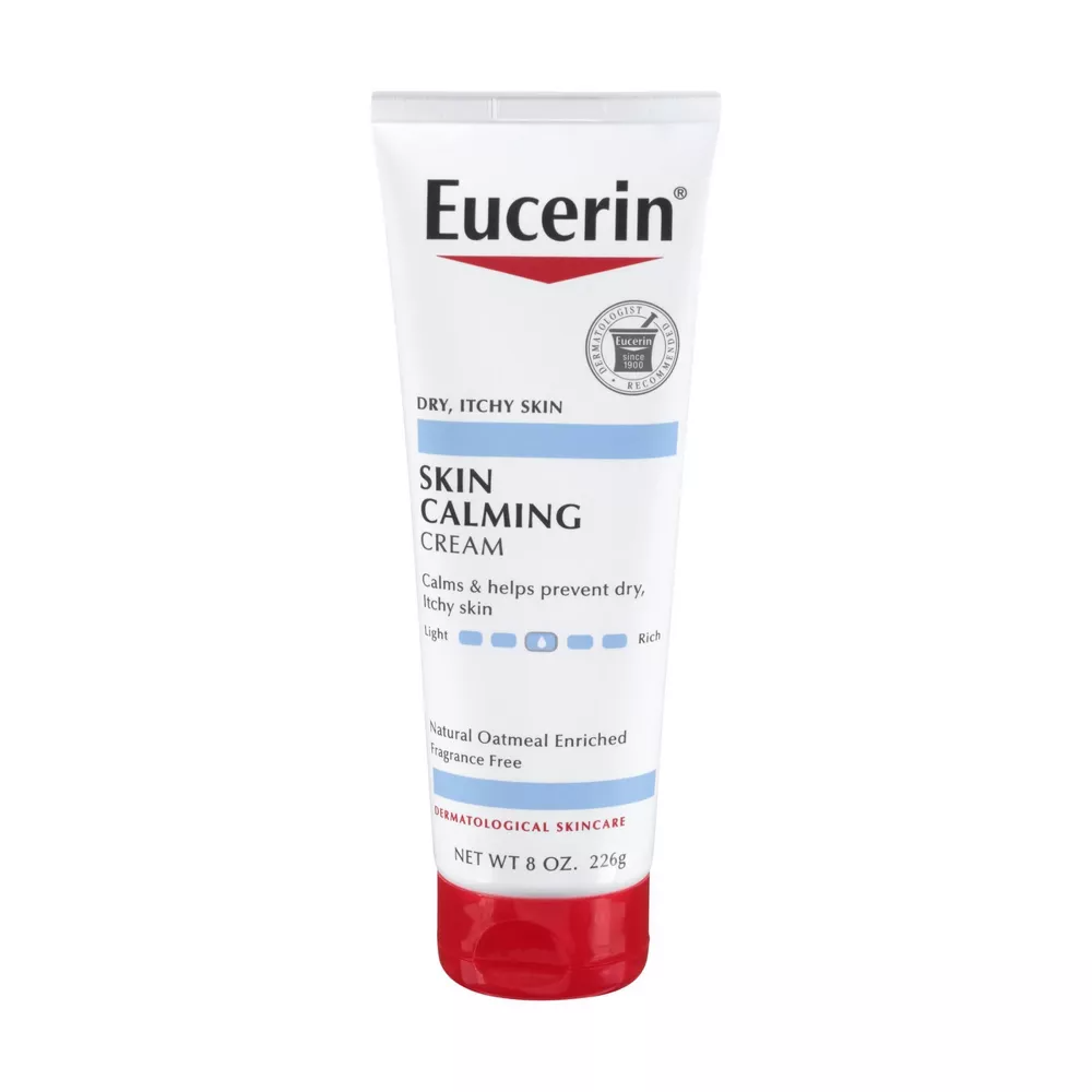 Eucerin Dry Skin Therapy Calming Creme, 8 Oz